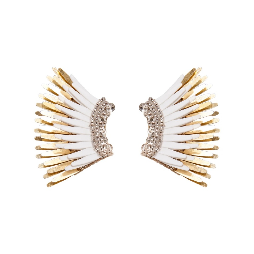 Mini Madeline White/Gold Mignonne Gavigan Earrings